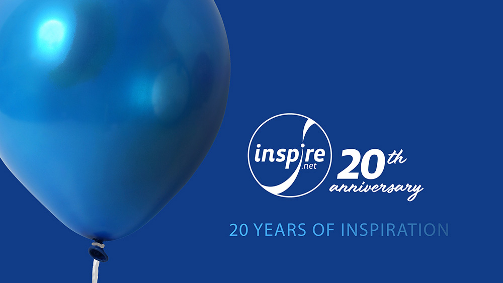 Inspire Net 20th Anniversary. 20 years of Inspiration.
